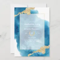 Watercolor Beach Graduation Invitation