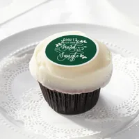 dont get your tinsel in a tangle christmas edible frosting rounds