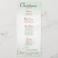 Crescent Moon Frozen Wild Flowers Christmas Dinner Menu