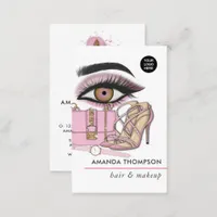 Chic Pink Beauty Fashion Business Card