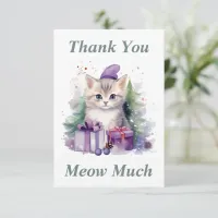 Kitty Thank You Card