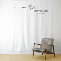 Personalized Last Name Wedding Photo Backdrop