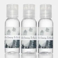 Thanks For Coming To Our Wedding Pine Trees Hand Sanitizer