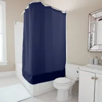 Mosaic Solid Royal Blue Textured Pattern Shower Curtain