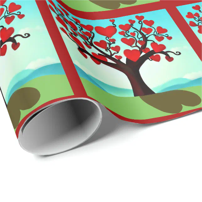 Tree of love - tree of love wrapping paper