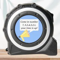 Funny Loudspeaker Numbers Humor Quote Measuring Tape Measure