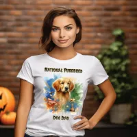 Champion Golden Retriever Sparkles With Trophy T-Shirt