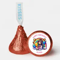 Anime Girl Colorful Pop Art Birthday Personalized Hershey®'s Kisses®