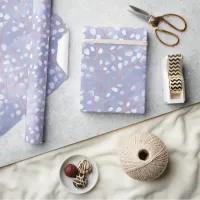 Watercolor Snowdrops Lavender/Copper ID726 Wrapping Paper