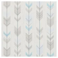 Trendy Tribal Blue Arrow Tail Pattern Fabric