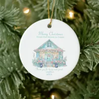 Merry Christmas Neighbor beach house Ornament