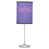 Pink and Purple Fantasy Dragonfly  Table Lamp