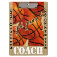 Got Game? Basketball Clipboard
