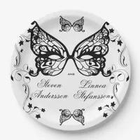 Venetia Carnivale Masque Victorian Ornate Flourish Paper Plates