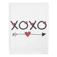 XOXO Valentines Duvet Cover