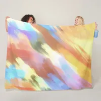 Modern Contemporary Abstract  Fleece Blanket