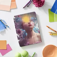 Vicky has her head in the floral clouds AI Art iPad Air Cover