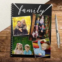 4 Photo Collage Family Pictures Custom  Notebook