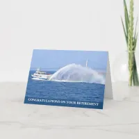 Mackinac Island Ferry to Mackinaw City MI Congrats Card