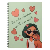 Dog Valentine Tote Bag Notebook