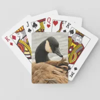Canada Goose Grooming on the Lake Playing Cards