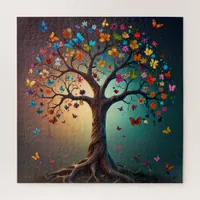 Whimsical Butterfly Tree Jigsaw Puzzle