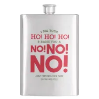 Cranky Christmas Flask - NO! NO! NO!