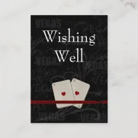 vegas wedding wishing well cards