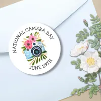 National Camera Day | June 29th Classic Round Sticker