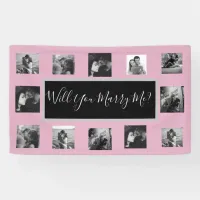 Will You Marry Me Proposal Banner with Photos