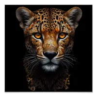Mosaic Cheetah Portrait  Poster