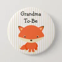 Grandma To Be Button Woodlands Theme