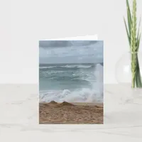 Blank Coastal Beach Card