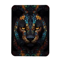 Mosaic Panther Art Magnet