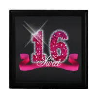 Sweet Sixteen Sparkle Pink ID117 Gift Box