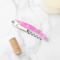 Pink Dinosaur Hide Waiter's Corkscrew