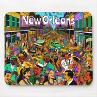 New Orleans, Louisiana People Having Fun Mouse Pad