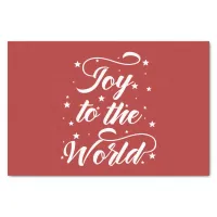 joy to the world Christmas Tissue Paper