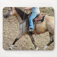 Buckskin Rodeo Horse Mouse Pad