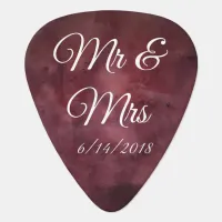 Mr & Mrs Guitar Picks Personalized Wedding Favors