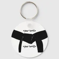 Martial Arts Black Belt Basic Keychain