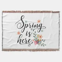 spring is here throw blanket