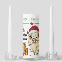 Christmas Llama Unity Candle Set