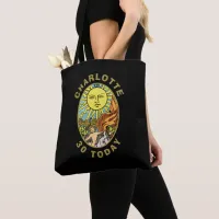 The Sun Tarot Card | 30th Birthday Black Name Tote Bag