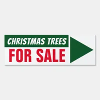 6” x 18” Christmas Trees For Sale Arrow Yard Sign