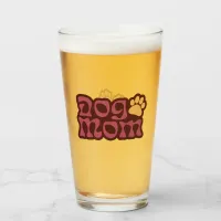 Dog Mom Logo Glass