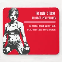 The Quiet Storm - Her Fists Speak Volumes Mouse Pad