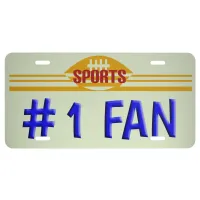 Number One Fan License License Plate