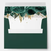 Budget Green Floral Elegant  Envelope