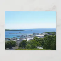 View off Mackinac Island Postcard